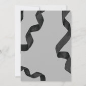 Elegante Black Bow Graduation Party Einladung (Rückseite)