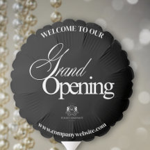 Elegante Black Calligraphy Business Grand Opening