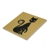 Elegante Black Cat Fliese (Seite)