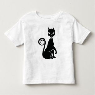 Elegante Black Cat Kleinkind T-shirt