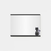 Elegante Black Cat Silhouette Post-it Klebezettel (Vorderseite)
