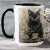 Elegante Black Cat Tasse