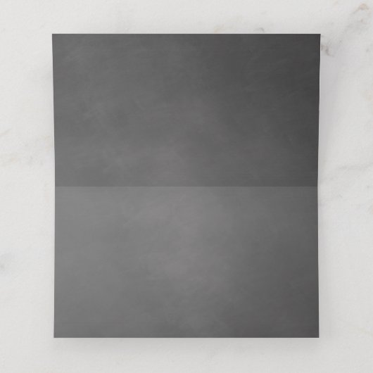 Elegante Black Chalkboard Hochzeiten Platzkarten (Innenseite Aufgefaltet)