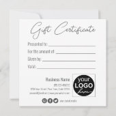 Elegante Black Classy Luminous Silver Bow Geschenk (Rückseite)