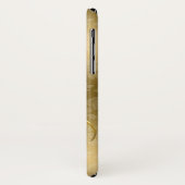 Elegante Black Damask Gold Wirbel Case-Mate iPhone Hülle (Hinten/Links)