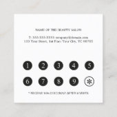 Elegante Black Dotted Imitats Gold Stripe Treuekar Treuekarte (Rückseite)