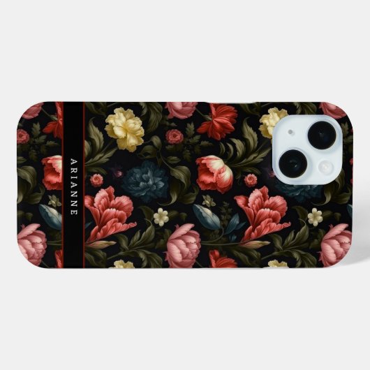 Elegante Black Fantasy Personalisiert Case-Mate iPhone Hülle (Rückseite (Horizontal))