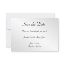 Elegante Black Floral Gay Wedding Save the Date