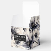 Elegante Black Floral Wedding Geschenkschachtel (Geöffnet)