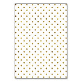 Elegante Black Glam Dots Tischnummer (Rückseite)