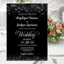Elegante Black Glitzer Wedding
