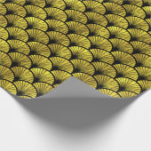 Elegante Black Gold Art Deco Arches #1 DIY BG Geschenkpapier (Ecke)