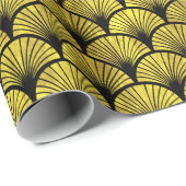 Elegante Black Gold Art Deco Arches #1 DIY BG Geschenkpapier (Rolleneckpunkt)