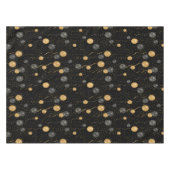 Elegante Black & Gold Ballons Tischdecke (Vorderseite (Horizontal))