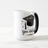 Elegante Black & Gold Class der Morphing-Tasse 202 Verwandlungstasse (VorderseiteRechts)