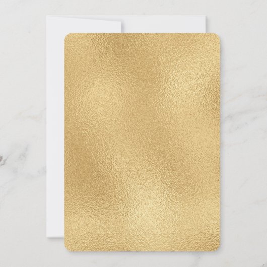 Elegante Black Gold Geometric 2025 Graduation Part Einladung (Rückseite)