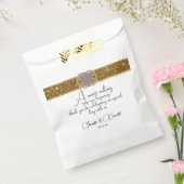 Elegante Black Gold Glitzer Brooch Geschenktütchen (Versiegelt)