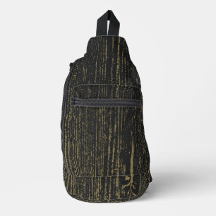 Elegante Black Gold Holod Grain Sling Tasche