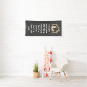 Elegante Black & Gold Krippe Weihnachten Banner (Insitu)