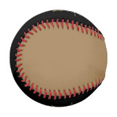 Elegante Black Gold Monogram Feminine Script Name Baseball (Vorderseite Links)