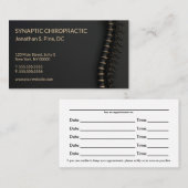 Elegante Black & Gold Piazza della Riforma Visitenkarte (Vorne/Hinten)