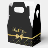 Elegante Black & Gold Überraschung Geburtstagspart Geschenkschachtel (Geöffnet)