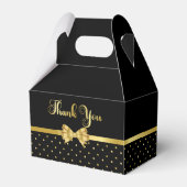 Elegante Black & Gold Überraschung Geburtstagspart Geschenkschachtel (Vorderseite)