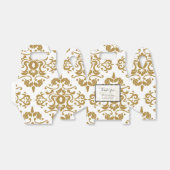 Elegante Black Gold Vintage Hochzeit Geschenkschachtel (Ungefaltet)