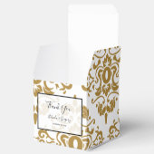 Elegante Black Gold Vintage Hochzeit Geschenkschachtel (Geöffnet)