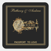 Elegante Black Gold Vintage Hochzeit