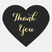 Elegante Black Gold Wedding Party Favoriten Vielen Herz-Aufkleber (Vorderseite)