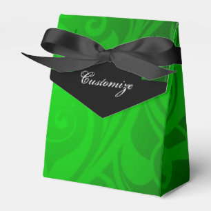 Elegante Black & Green Tent Fevor Box Geschenkschachtel