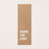 Elegante Black Kraft White Reference Card (Vorderseite)