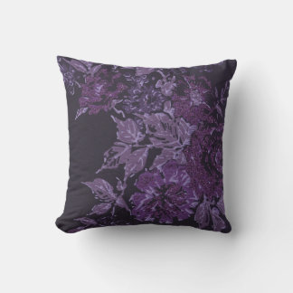 ELEGANTE BLACK LILA CUSTOM CUSHION KISSEN