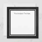 Elegante Black Monogram Wedding Einladung (Rückseite)