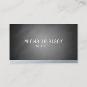 Elegante Black Ombre Chalkboard Business Cards Visitenkarte