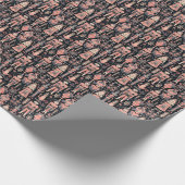 Elegante Black & Pink Nutcracker Elegance Geschenkpapier (Ecke)