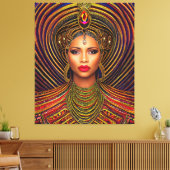 Elegante Black Queen: Art Black History Monte Leinwanddruck (Insitu (Wohnzimmer))
