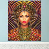 Elegante Black Queen: Art Black History Monte Leinwanddruck (Insitu (Holzboden))