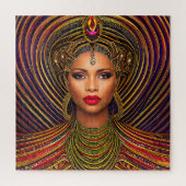 Elegante Black Queen: Art Black History Monte Puzzle (Vertikal)