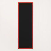 Elegante Black Red Lotus Blume Zen Yoga Namaste Yogamatte (Rückseite)