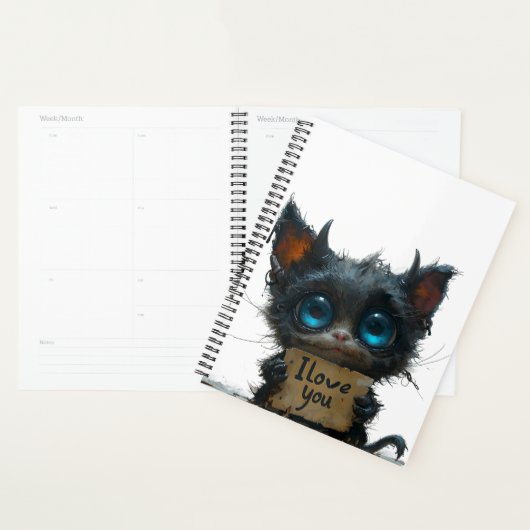 Elegante Black SpiralI Liebe Sie Planer (Anzeige)