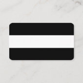 Elegante Black Stripes Wedding Registry Cards Begleitkarte (Rückseite)