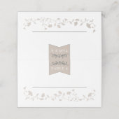 Elegante Black Tan Library Hochzeiten Platzkarten (Außenseite Aufgefaltet)