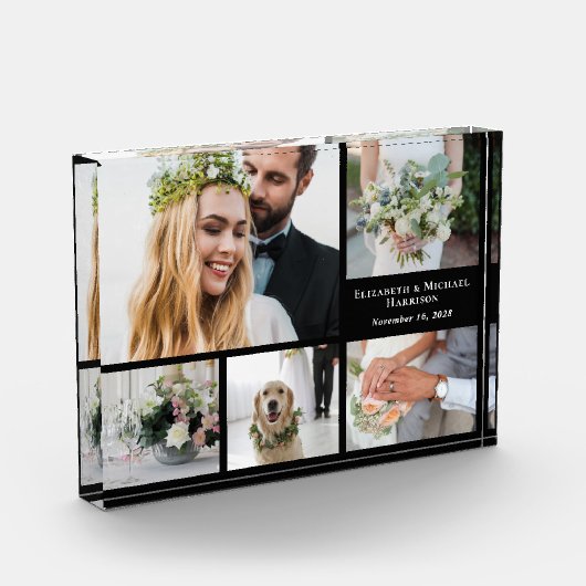 Elegante Black Wedding Fotoblock (Links)