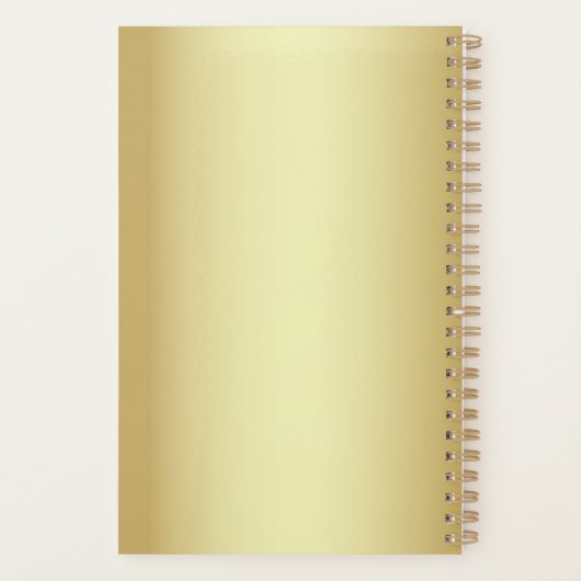 Elegante Black Wedding Planer (Rückseite)