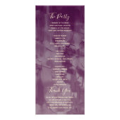 Elegante Black Wedding Werbekarte (Hinten)