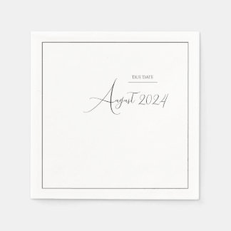 Elegante Black & White Cat Lover Kinderdusche Serviette