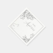 Elegante Black & White Cat Lover Kinderdusche Serviette (Ecke)