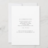 Elegante Black & White Champagne Toast Verlobung Einladung (Rückseite)